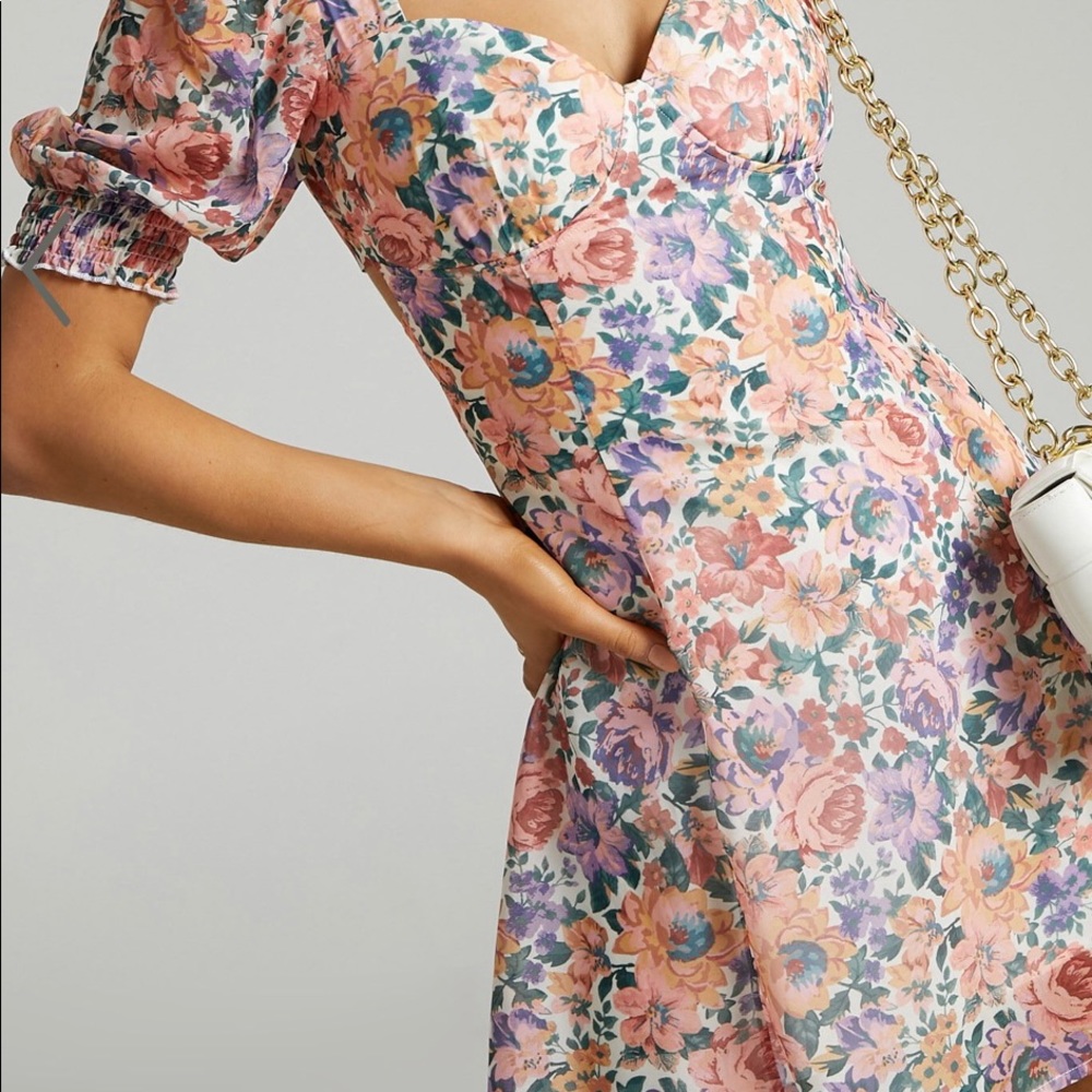 Showpo Brielle Tie Back Mini Dress